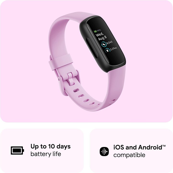 Fitbit Inspire 3 - Negro/Lila Bliss
