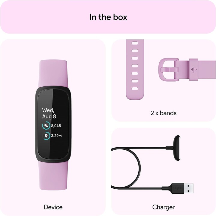 Fitbit Inspire 3 - Negro/Lila Bliss