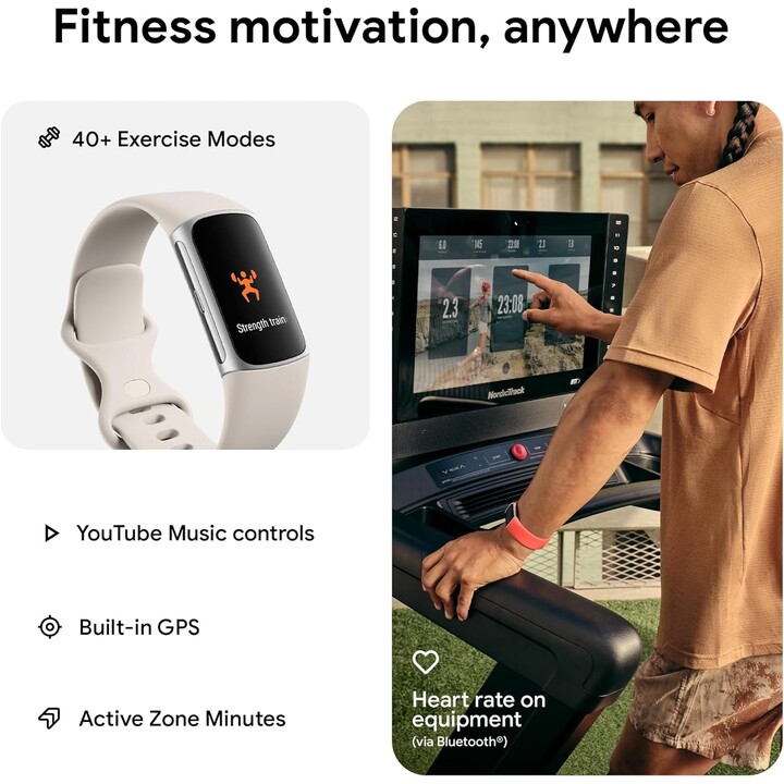 Fitbit Charge 6 Plata