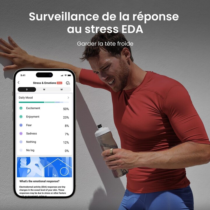 Amazfit Helio Ring Tamaño 10 Anillo inteligente de titanio