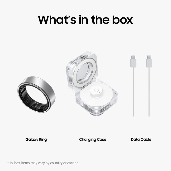 Samsung Galaxy Ring Q505 Tamaño 5 Plateado de titanio - Anillo inteligente