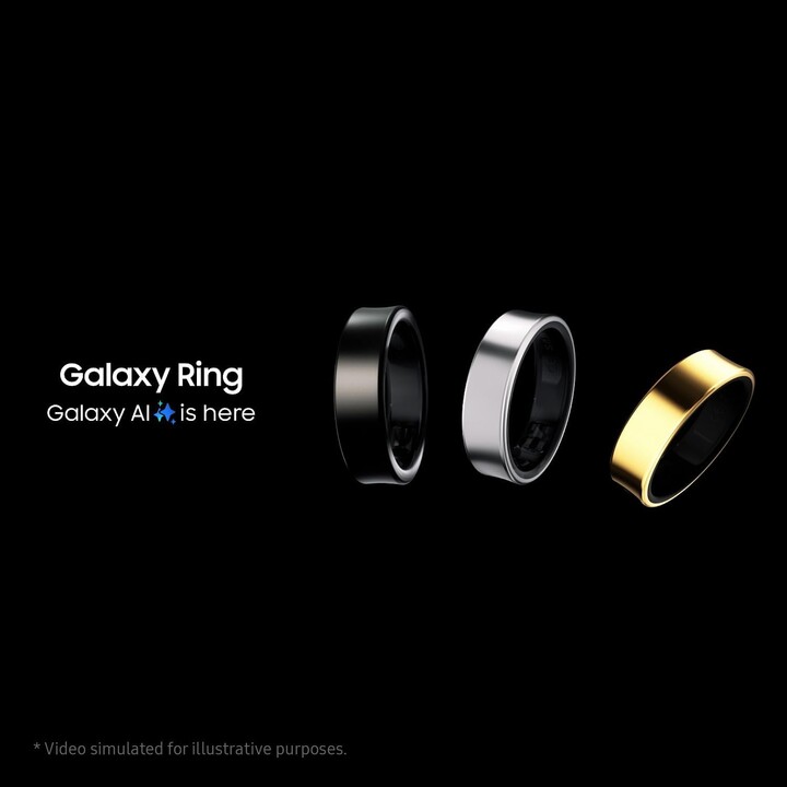 Anillo Samsung Galaxy Q515, Talla 15, Titanio Oro