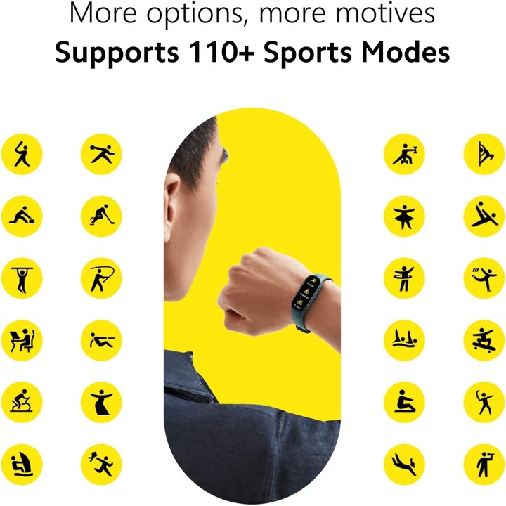 Pulsera inteligente Xiaomi Mi Smart Band 7 con monitor de actividad, color negro
