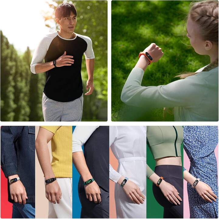 Pulsera inteligente Xiaomi Mi Smart Band 7 con monitor de actividad, color negro