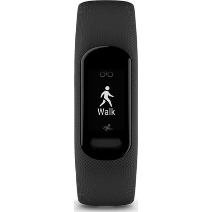 Garmin Vivosmart 5 Activity Tracker, Black, Large, OLED, GPS, Touchscreen, 7-Day Battery Life
