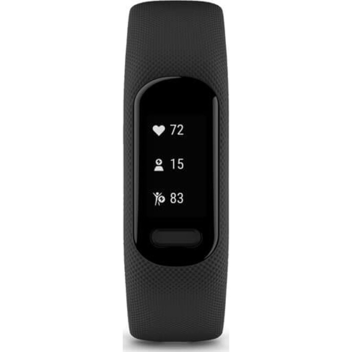 Garmin Vivosmart 5 Activity Tracker, Black, Large, OLED, GPS, Touchscreen, 7-Day Battery Life