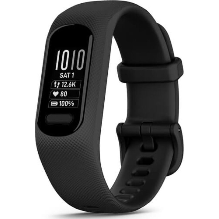Garmin Vivosmart 5 Activity Tracker, Black, Large, OLED, GPS, Touchscreen, 7-Day Battery Life