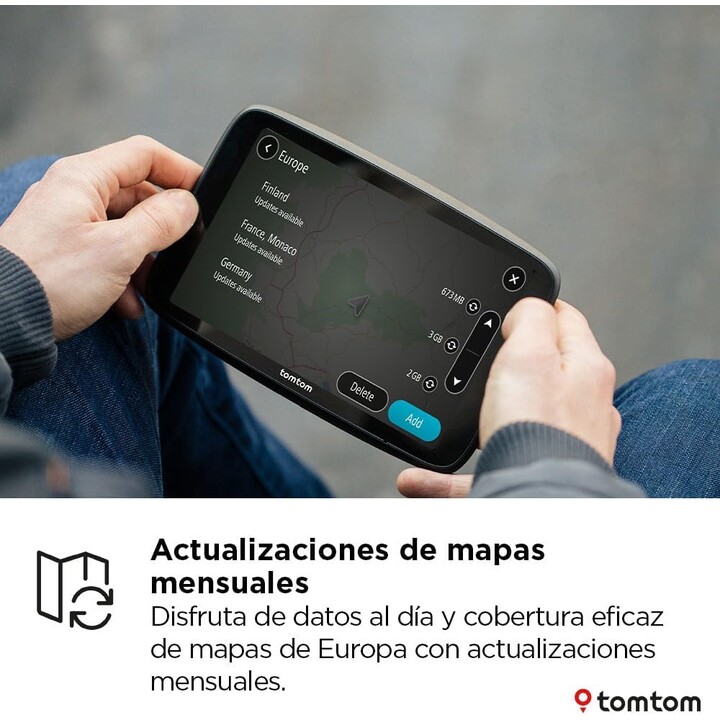 Navegador para camiones TomTom GO Professional 2ª generación, pantalla táctil capacitiva de 5", mapas de Europa