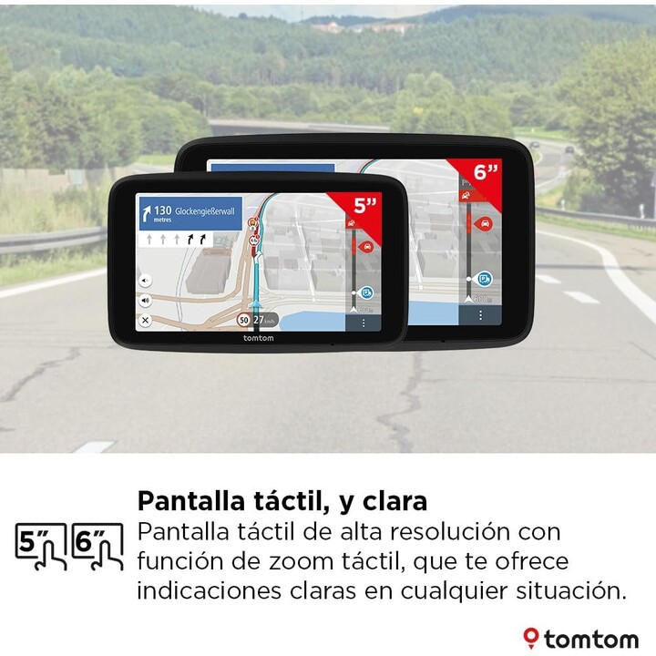Navegador para camiones TomTom GO Professional 2ª generación, pantalla táctil capacitiva de 5", mapas de Europa