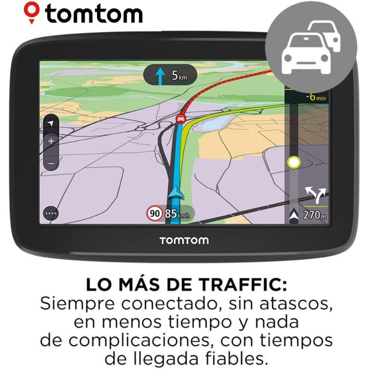 TomTom GPS for car GO Classic, 5", EU maps, updates via WiFi, Black