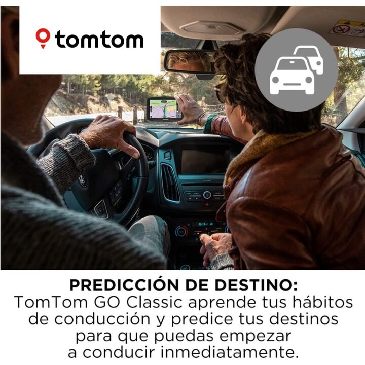 TomTom GPS for car GO Classic, 5", EU maps, updates via WiFi, Black