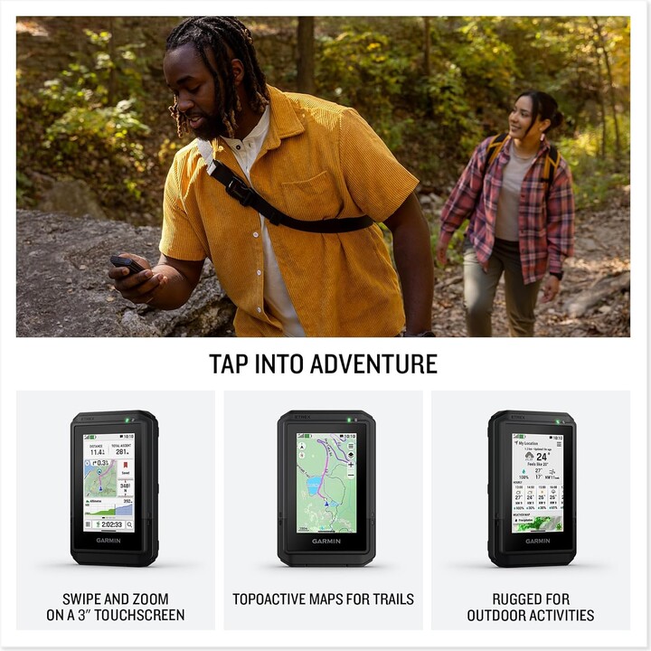 Garmin eTrex Touch, tablette tactile 3 pouces, IP67, TopoActive Europe, 32 Go, USB-C