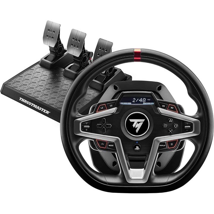 Thrustmaster T248 PS Licence off.PS5 compat.PS4 et PC.Force Feedback Ecran LCD 25 bts Pedalier magnétique 4160783