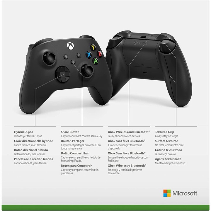 Microsoft XboX Controller Carbon Black