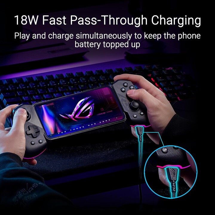 Asus Rog Tessen Negro, Gris Usb 3.2 Gen 1 (3.1 Gen 1) Gamepad Android