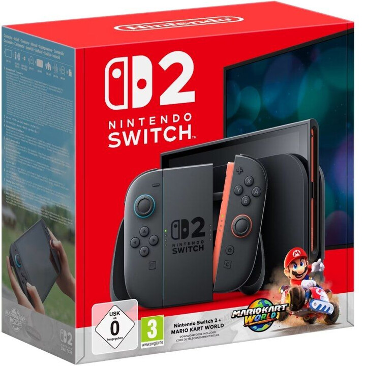 Nintendo Switch 2/ Enthält Mario Kart World-Spielcode