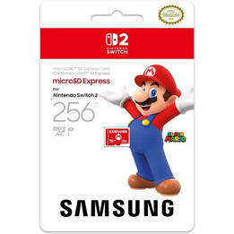 Cartão de memória microSD XC Samsung Express Card 2 de 256 GB para Nintendo Switch