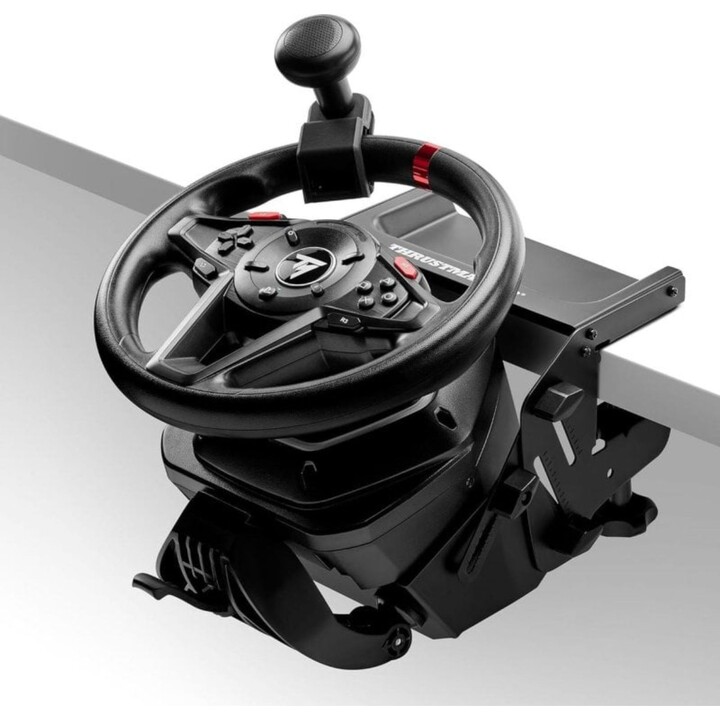 Volante Thrustmaster T128 SimTask Pack Force Feedback 900° Pedales T2PM Kit Fijación PC/Consola