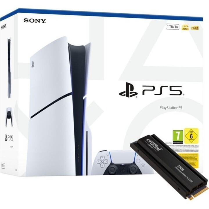 Sony PlayStation 5 Slim 1TB Disc Edition Blanco, Negro