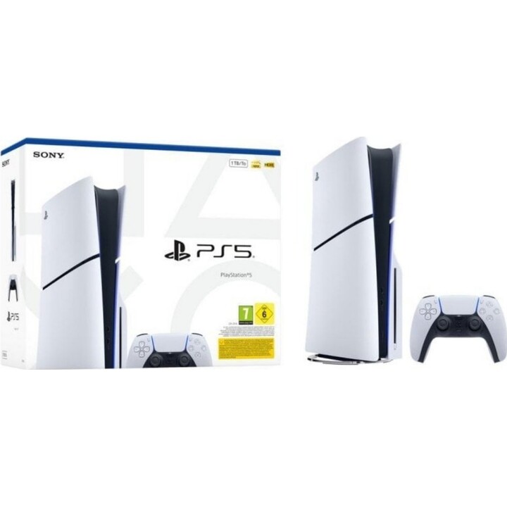 Sony PlayStation 5 Slim 1TB Disc Edition Blanco, Negro