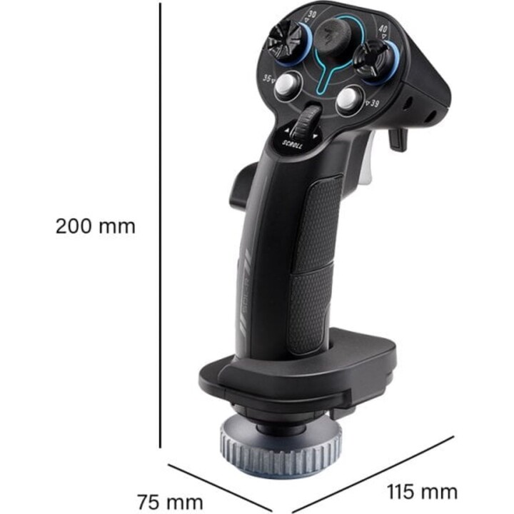 Thrustmaster Sol-R 3 AVA Add-On Grip Empuñadura Espacial PC Ambidiestra