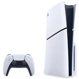 Console Sony PlayStation 5 Slim CFI-2016 avec lecteur Blu-ray, 1 To, blanche