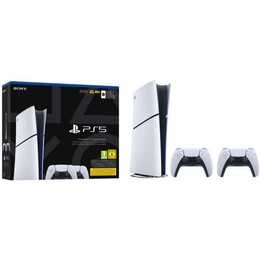 Sony PlayStation 5 Slim 825GB Digital Edition + mando extra Blanco, Negro