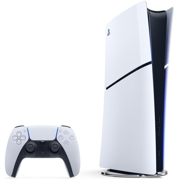 Sony PlayStation 5 Slim 825GB Digital Edition + mando extra Blanco, Negro