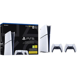 Console Sony PlayStation 5 - PS5 Slim Digital 825 Go / Inclut 2 manettes DualSense / Châssis E