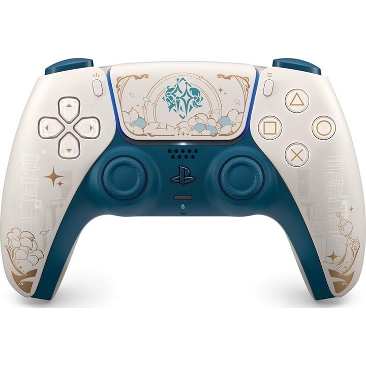 Mando inalámbrico Sony DualSense «Genshin Impact» Edición Limitada, color beige