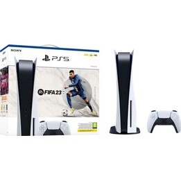 Sony PlayStation 5 PS5 825GB SSD - Edición Digital + Paquete FIFA 23 Blanco