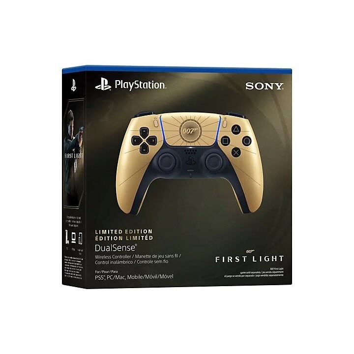 Sony PlayStation 5 DualSense Mando inalámbrico Edición limitada – 007 First Light™ Dorado