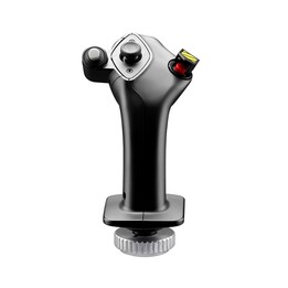 Empuñadura adicional para joystick Thrustmaster, edición Airbus, color negro.