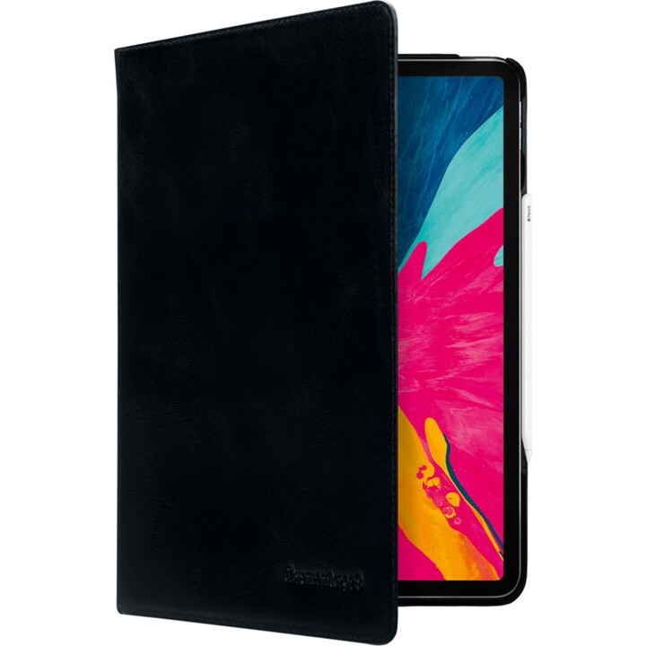 Ordrup, Flip Case de cuero para iPad (2017/2018), negro