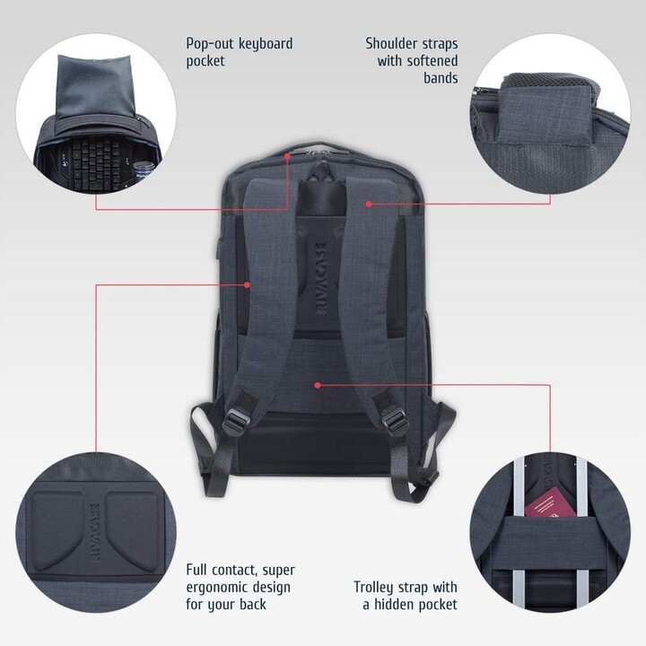 bagage à main noir pour ordinateur portable 17.3