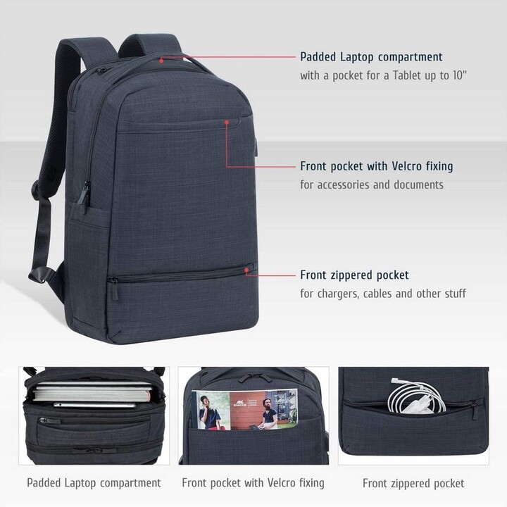 bagage à main noir pour ordinateur portable 17.3