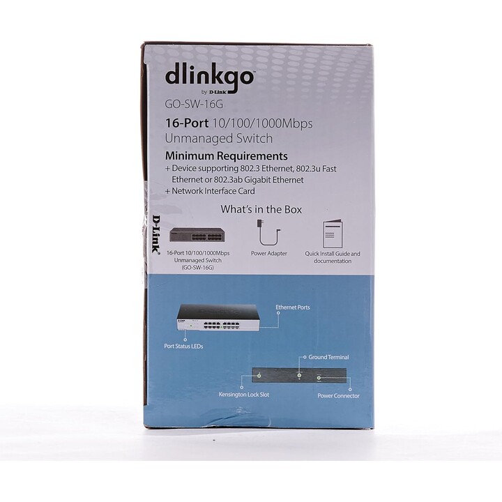 Switch D-Link GO-SW-16G 16 porte/ RJ-45 10/100/1000