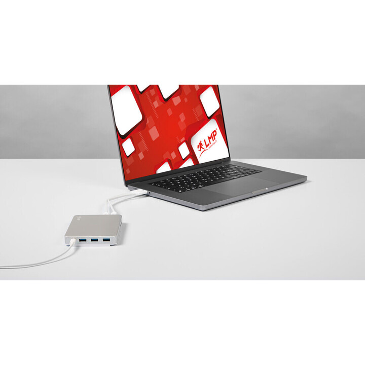 LMP USB-C DuoDock powerful 9-port docking station with NVMe storage