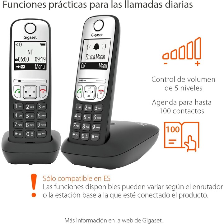 Gigaset A690 Duo Iberia Negro