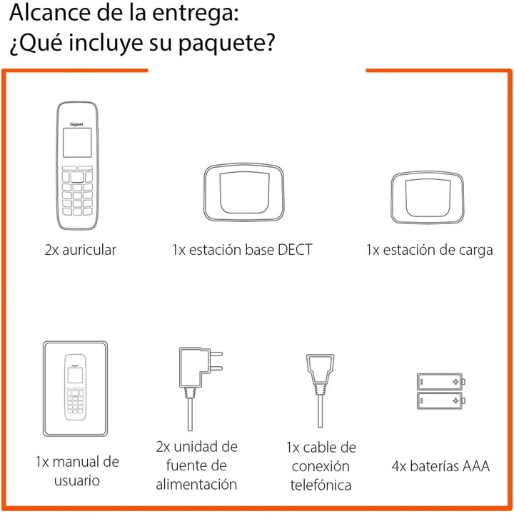 Gigaset A690 Duo Iberia Negro