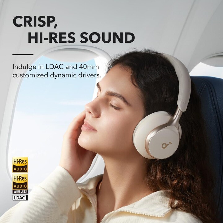 Casque Bluetooth Soundcore Space One Noise Cancelling (ANC) Blanc 