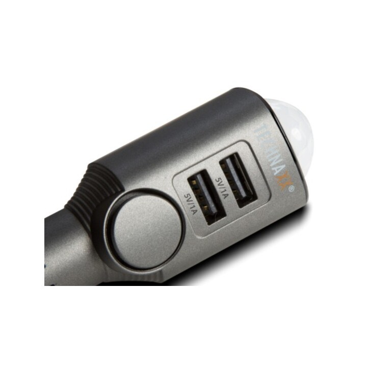 Technaxx 4743 chargeur d'appareils mobiles Universel Noir Allume-cigare Auto