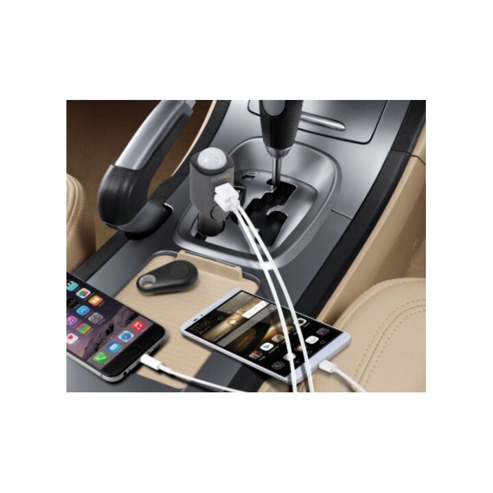 Technaxx 4743 chargeur d'appareils mobiles Universel Noir Allume-cigare Auto