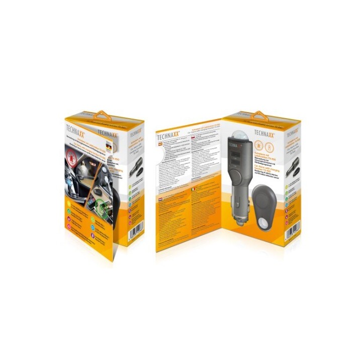 Technaxx 4743 chargeur d'appareils mobiles Universel Noir Allume-cigare Auto