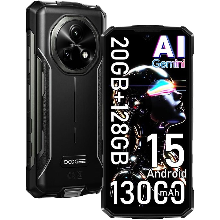 Doogee Fire 5 Pro, 4GB 128GB, 6.6 LCD IPS HD+, 13000mAh, Dual Sim, Gray