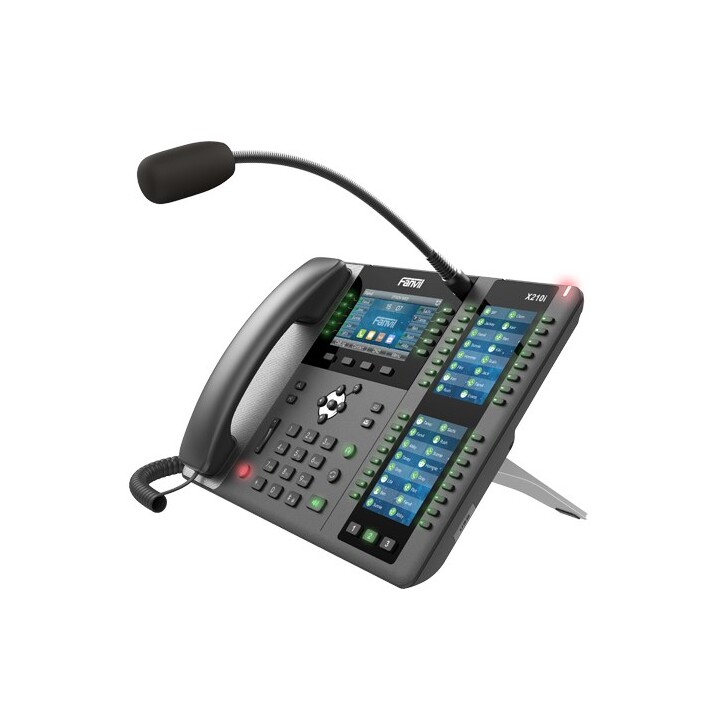 Telefone IP Fanvil X210i Preto, Cinza, LCD de 20 linhas