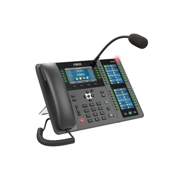 Telefone IP Fanvil X210i Preto, Cinza, LCD de 20 linhas