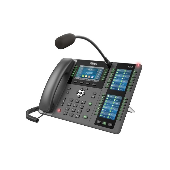 Telefone IP Fanvil X210i Preto, Cinza, LCD de 20 linhas