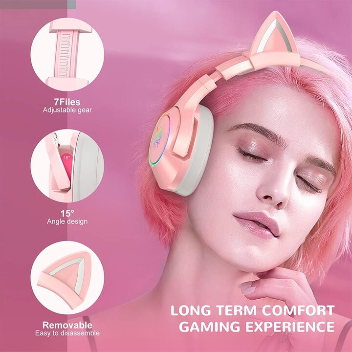 ONIKUMA K9 RGB Pink - Gaming Headset