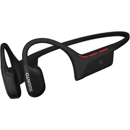 SUUNTO Wing 2 Open-Ear Bluetooth Headphones, Bone Conduction, IP66, Intelligent Security Lights, 12H Autonomy, Black